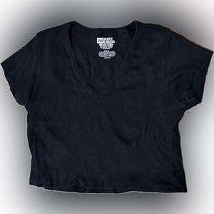 Big Bud Press Black Short Sleeve V-Neck